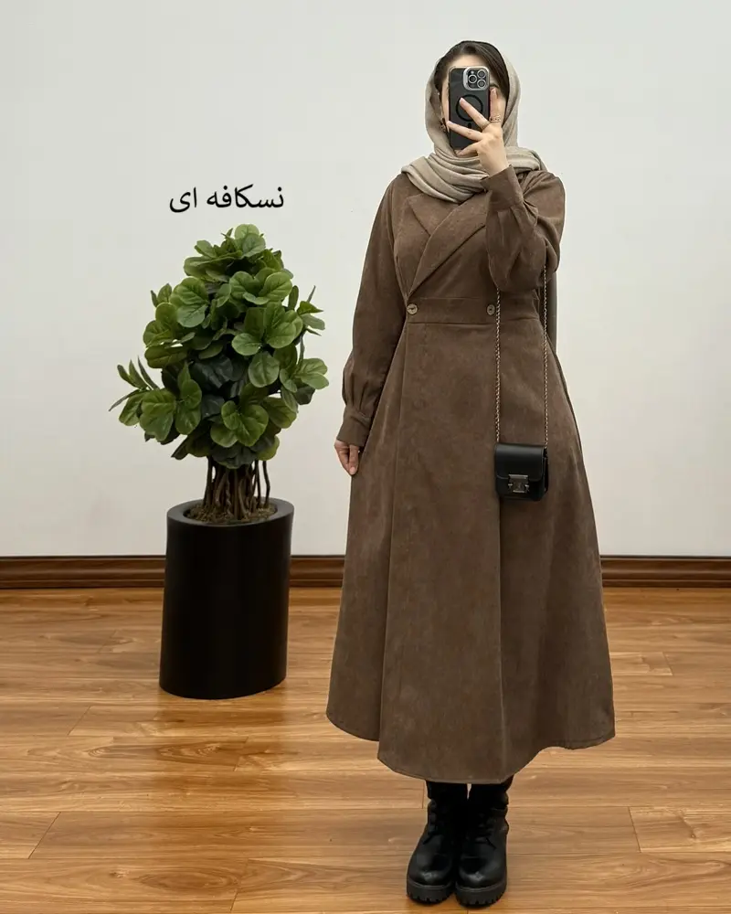 مانتو کبریتی بلند غزال